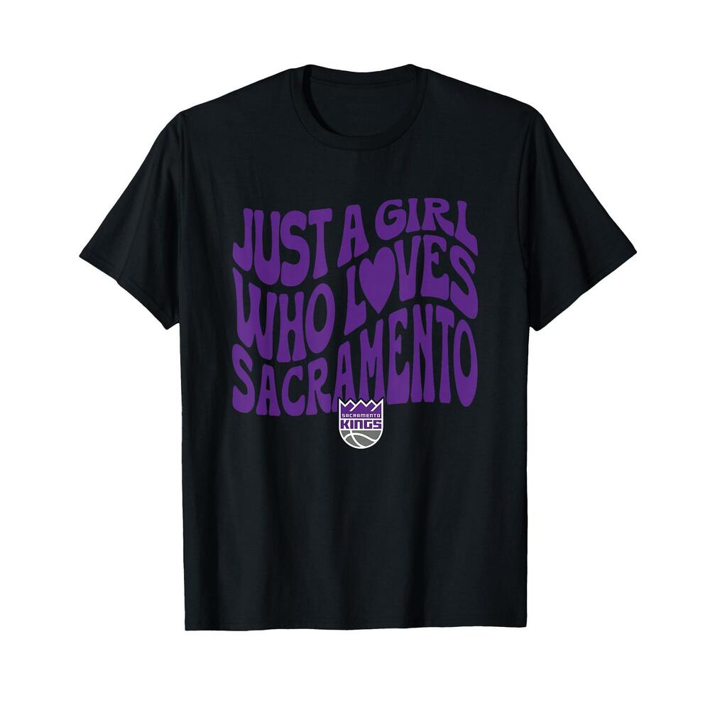Nba Sacramento Kings Just A Girl Who Loves Sacramento Wave T-Shirt